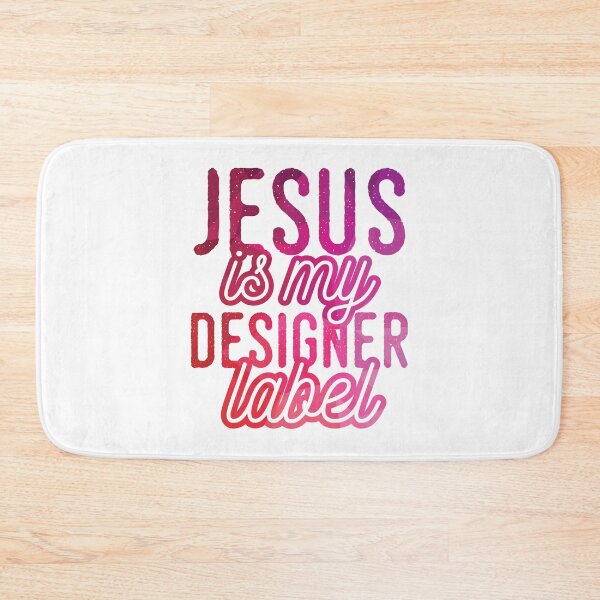 Item preview, Jesus is my Designer Colorful Label Christian Design designed and sold by Angela Cini.