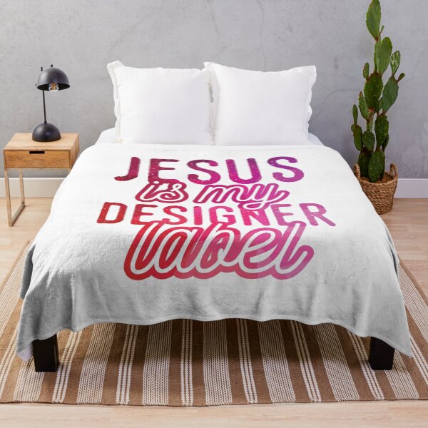 Item preview, Jesus is my Designer Colorful Label Christian Design designed and sold by Angela Cini.