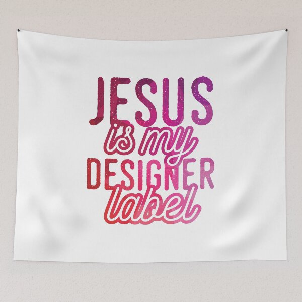Item preview, Jesus is my Designer Colorful Label Christian Design designed and sold by Angela Cini.