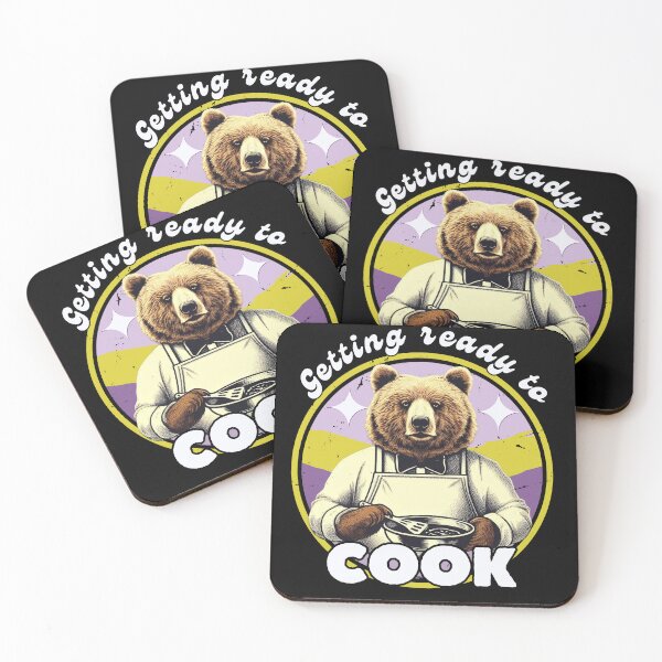Item preview, Retro Bear Getting Ready to Cook designed and sold by ElLocoMus.