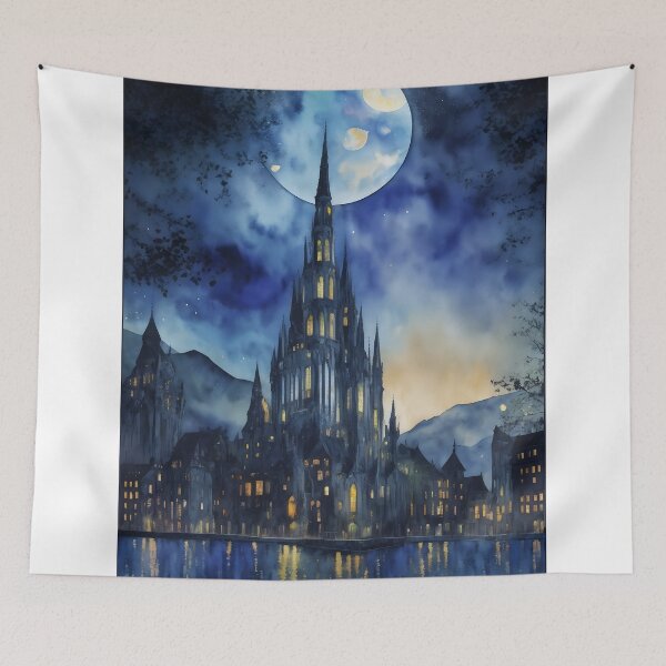 Item preview, Castle mysterious scary night designed and sold by AP.