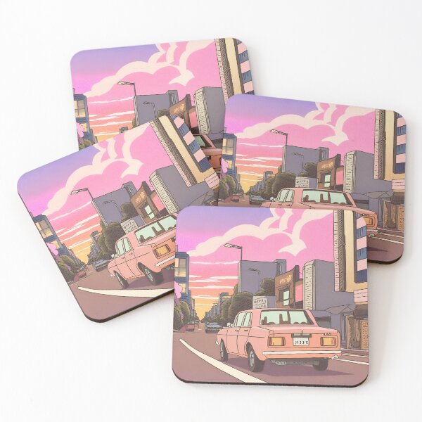 Item preview,  tokyo's old car in sunset designed and sold by jo-heyme.