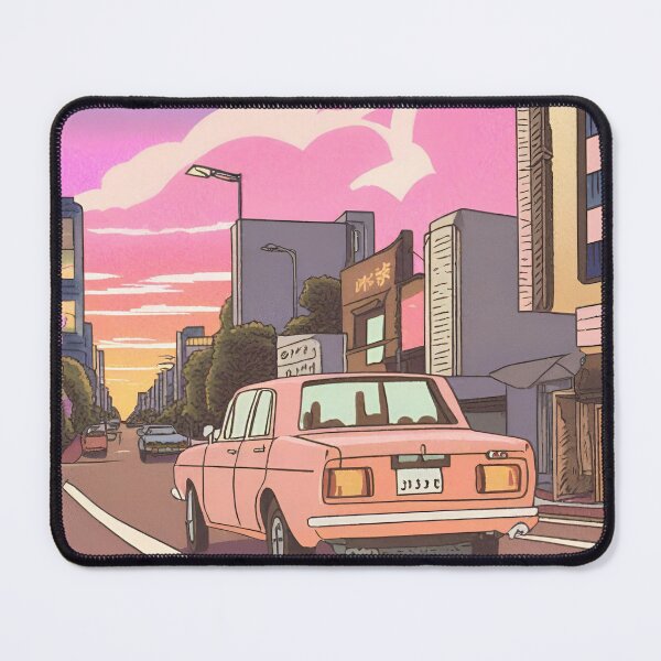 Item preview,  tokyo's old car in sunset designed and sold by jo-heyme.
