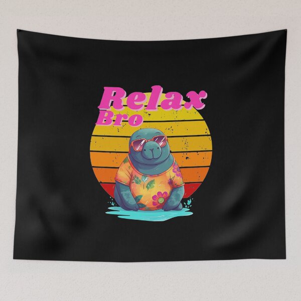 Item preview, manatee retro designed and sold by Teescount.
