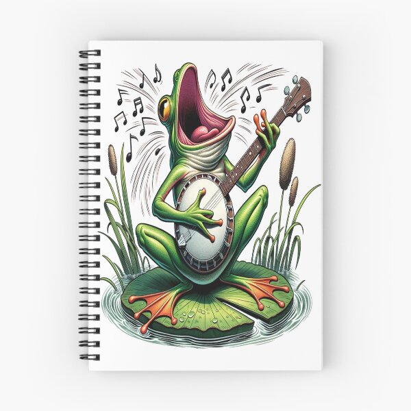 Item preview, Frog Playing Banjo designed and sold by BenMounir.