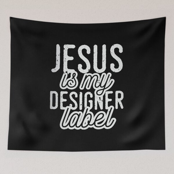 Item preview, Jesus is my Designer Colorful Label Christian Design designed and sold by Angela Cini.
