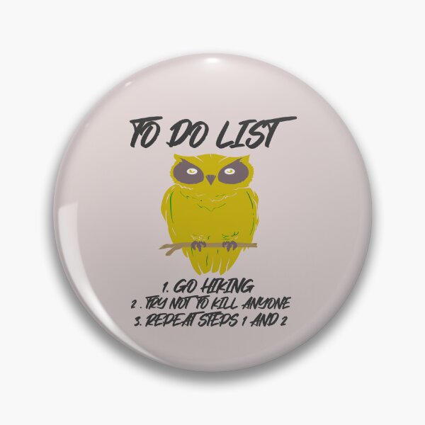 Item preview, Owl days - To Do List HIKING - NATURE Cute Animal Owl designed and sold by vibeno1.