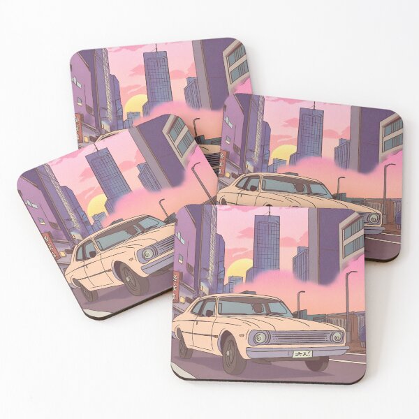 Item preview, japan's old car in sunset designed and sold by jo-heyme.