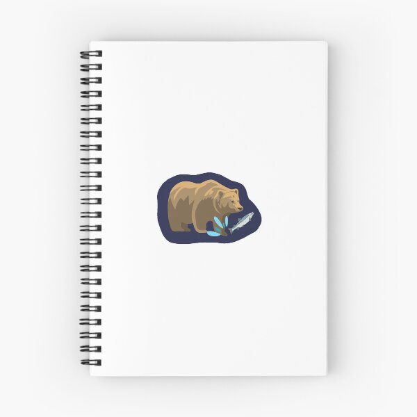 Item preview, Cute Bear Fishing Graphic for Fat Bear Contest designed and sold by Esme Campbell.