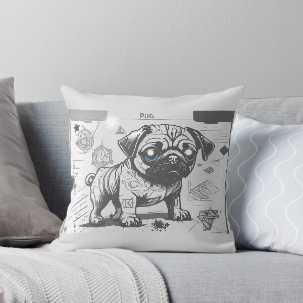 Item preview, Pug Sketchbook 7 GRAYSCALE designed and sold by RedBluffTraders.
