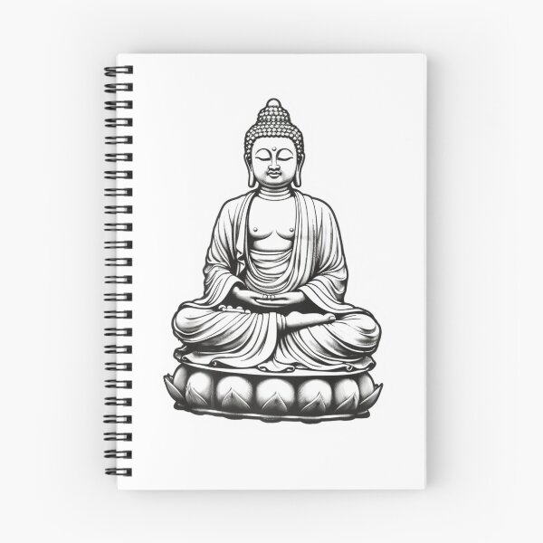Item preview, Buddha Black White , Buddhist symbol , 3D Black White statue designed and sold by MartynGrey.