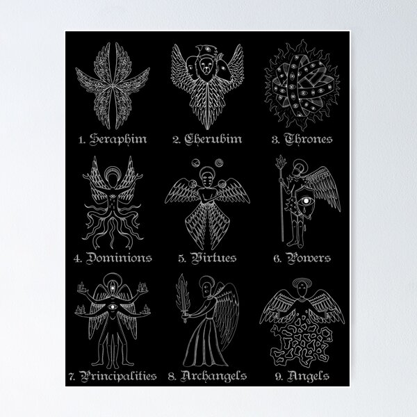 Biblically accurate angels nine ranks of angel Poster