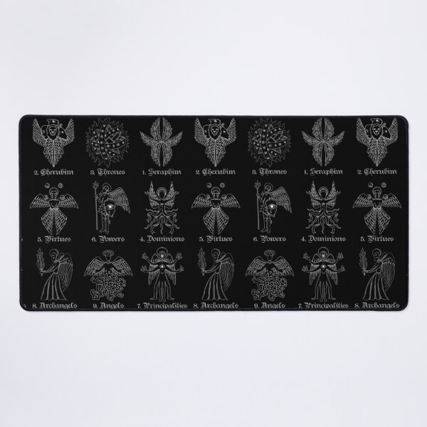 Biblically accurate angels nine ranks of angel Desk Mat