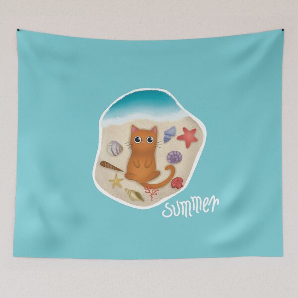 Item preview, Four Seasons of Paws: Cat-tastic Summer designed and sold by ElliePaladin.