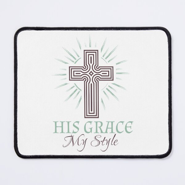 Item preview, Christian Illustration of a Cross with His Grace My Style designed and sold by Angela Cini.