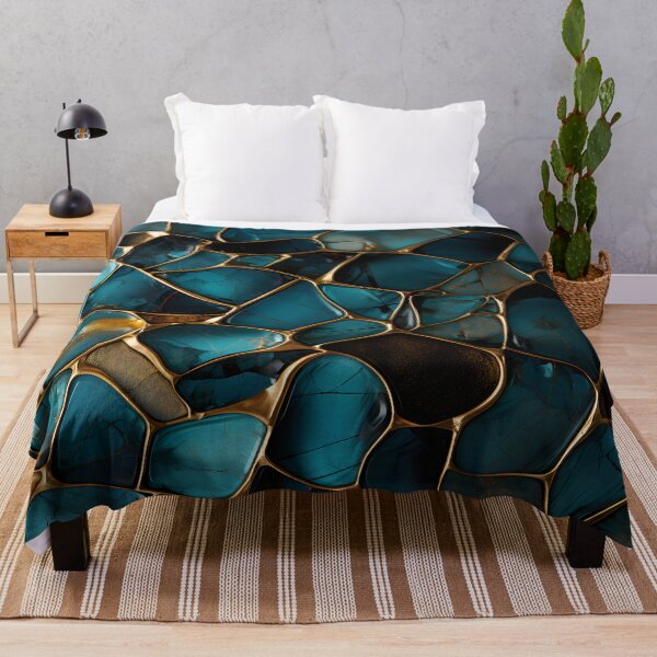 Item preview, Chic Gilt and Teal Patterned designed and sold by meggydesigns.