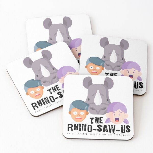 Item preview, Rhino-Saw-Us - Funny Rhino Pun	 designed and sold by Sir Meow Meow.