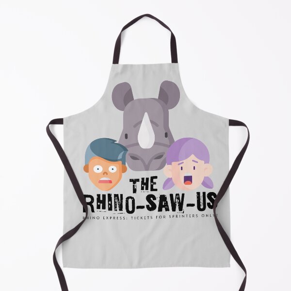 Item preview, Rhino-Saw-Us - Funny Rhino Pun designed and sold by Sir Meow Meow.