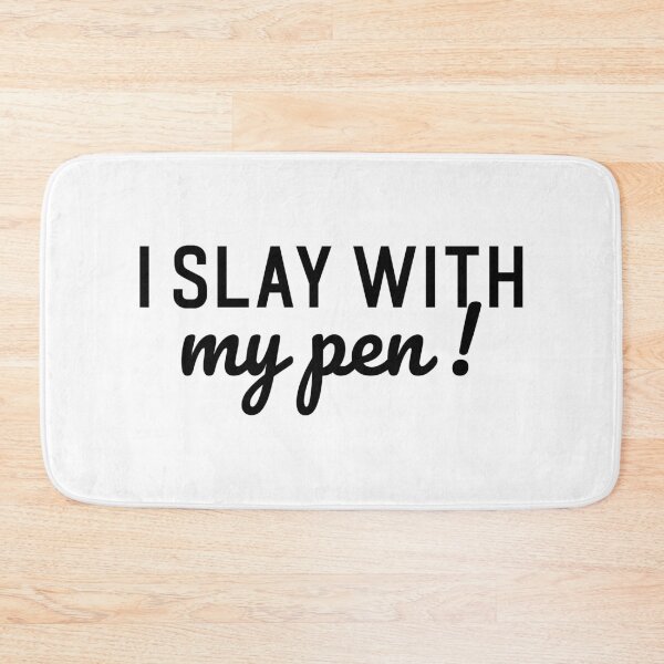 Item preview, Writer's motivation I slay with my pen designed and sold by shmodev.