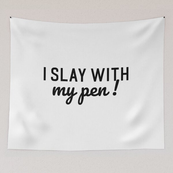 Item preview, Writer's motivation I slay with my pen designed and sold by shmodev.