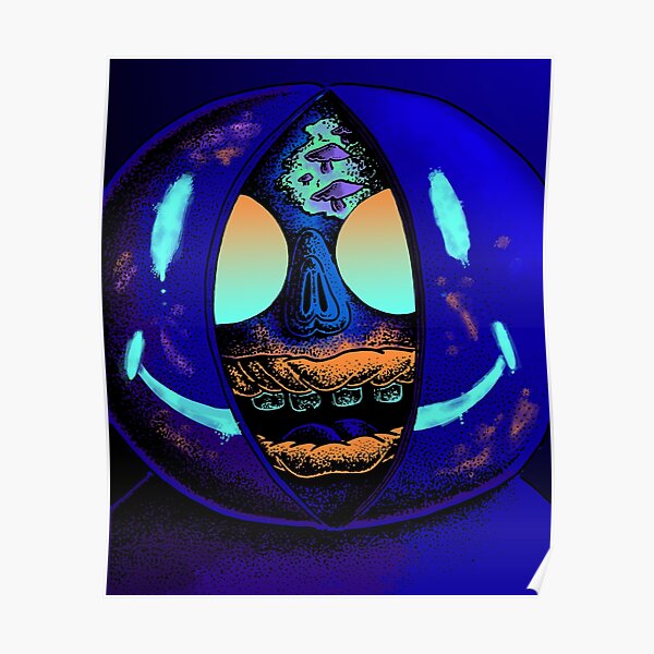Blacklight Smiling Poster