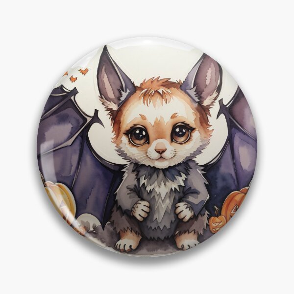 Item preview, Little cute bat with scary pumpkins on halloween night designed and sold by desinganddecor.