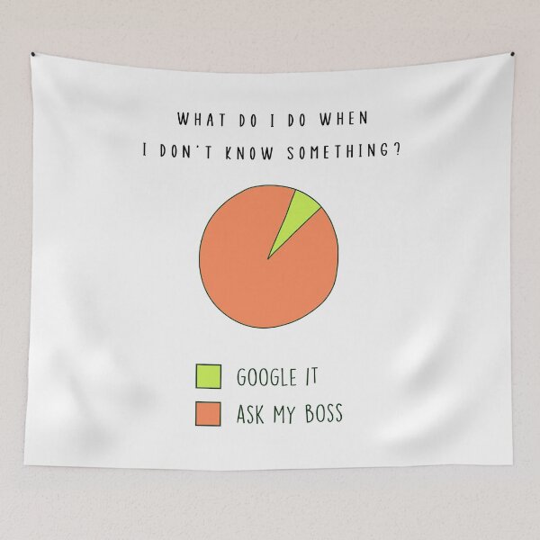 Item preview, Happy Boss’s Day Gift, Hilarious Boss Day Card / Ask My Boss designed and sold by Jesticker.