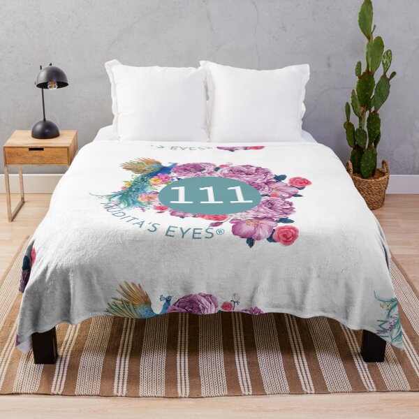 Item preview, 111 Twin Flame Number Peacock Floral Sticker designed and sold by MuditasEyes.