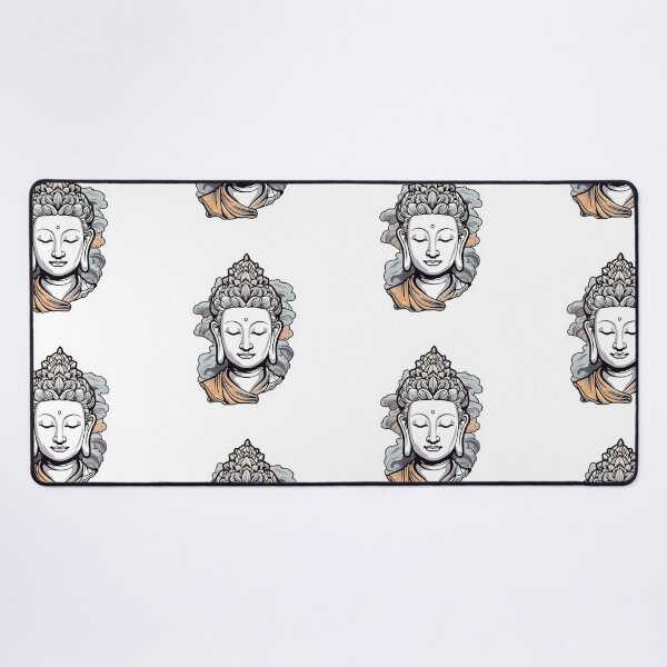 Item preview, Buddha Black White , Meditation Sticker For Different Surfaces designed and sold by MartynGrey.