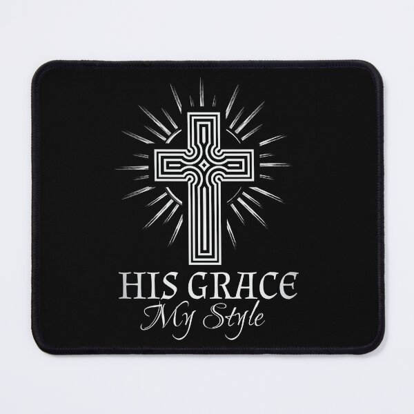 Item preview, Christian Illustration of a Cross with His Grace My Style designed and sold by Angela Cini.