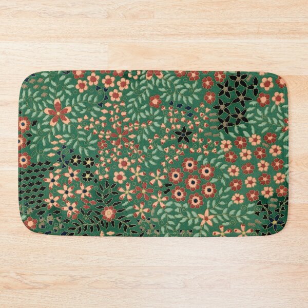 Item preview, Green Japanese flower background designed and sold by tony4urban.