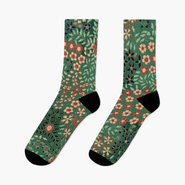 Item preview, Green Japanese flower background designed and sold by tony4urban.