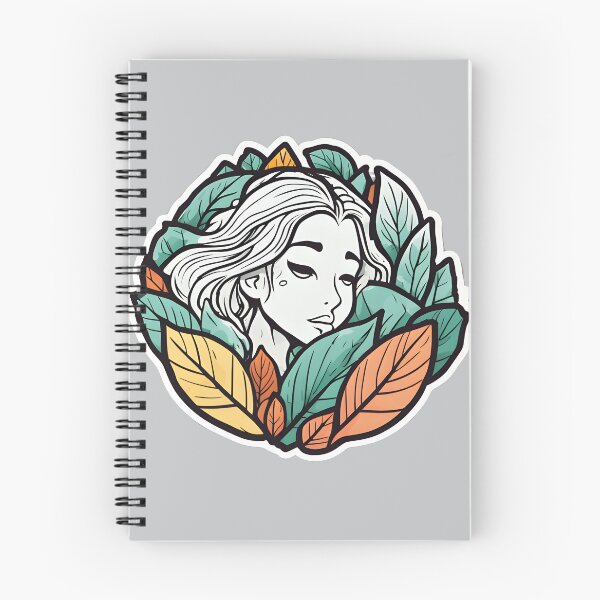 Item preview, Girl sleeping  in a pack of autumn leaves designed and sold by MiniCharm.