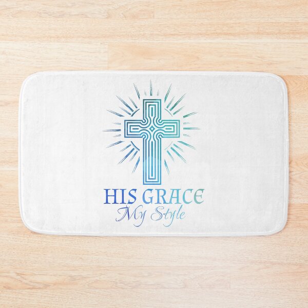Item preview, Christian Illustration of a Cross with His Grace My Style designed and sold by Angela Cini.