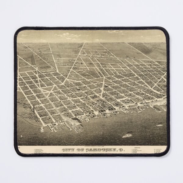 Item preview, Sandusky, Ohio (1883) designed and sold by allhistory.