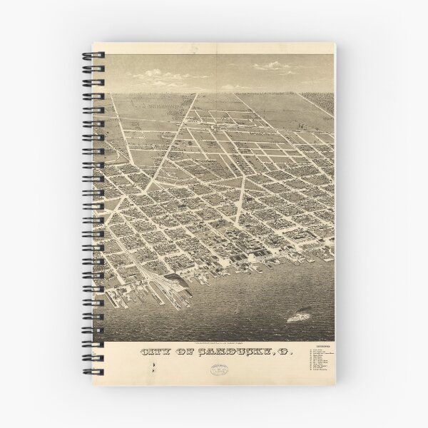 Item preview, Sandusky, Ohio (1883) designed and sold by allhistory.