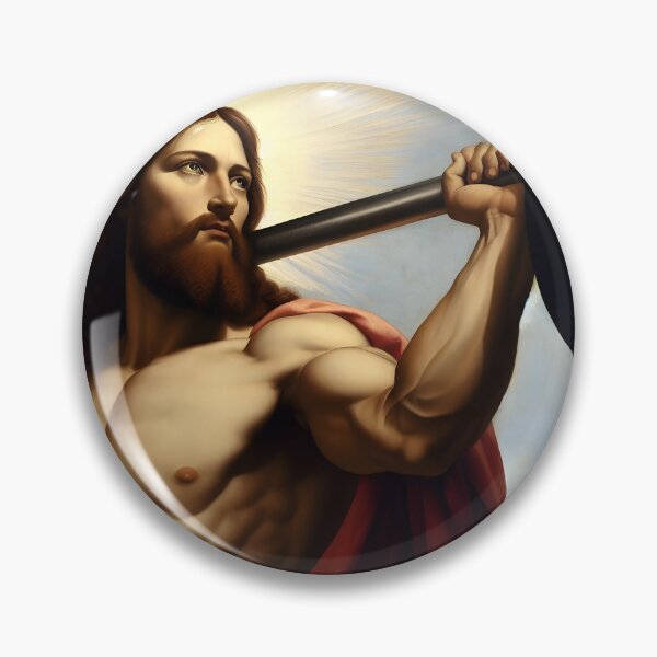 Item preview, The Renegade of Ripped Robustness –Jesus, The Ultimate Deadlifter designed and sold by ignasirus.