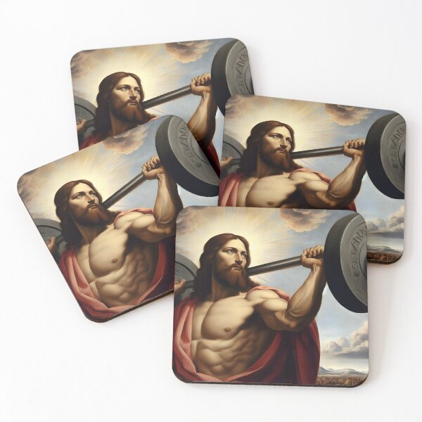 Item preview, The Renegade of Ripped Robustness –Jesus, The Ultimate Deadlifter designed and sold by ignasirus.