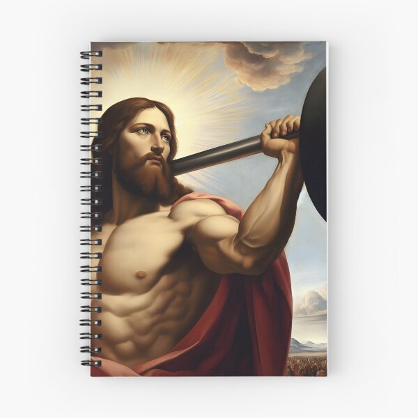 Item preview, The Renegade of Ripped Robustness –Jesus, The Ultimate Deadlifter designed and sold by ignasirus.