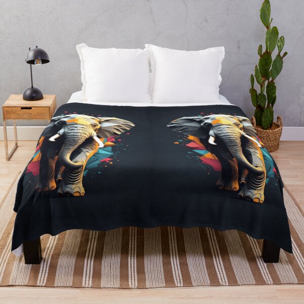 Item preview, Silhouette design of an elephant portrait designed and sold by Checkmate55.