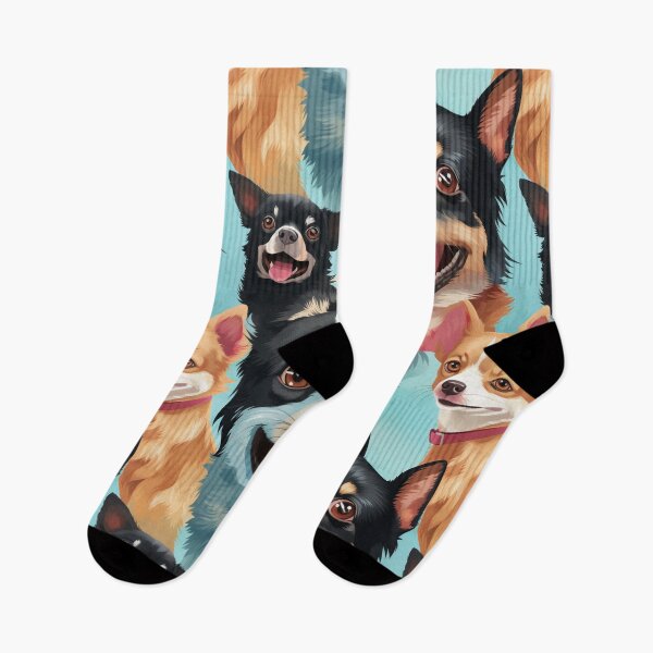 Item preview, A Chihuahua in pastel, tongue out, delivers adorable humor designed and sold by StrawberryJolly.