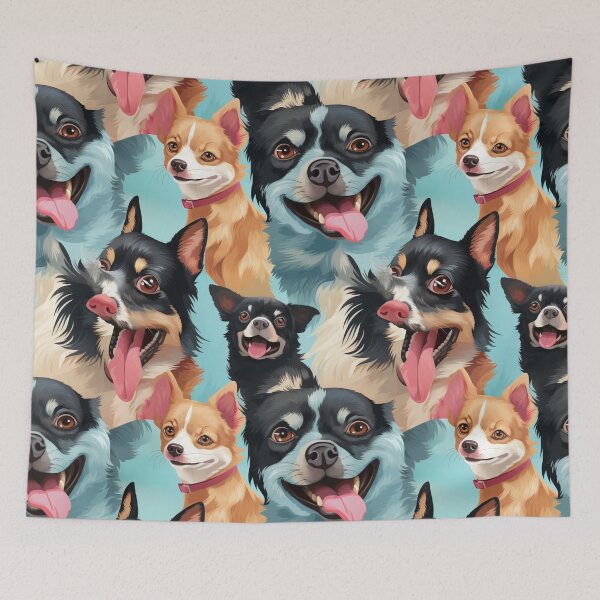 Item preview, A Chihuahua in pastel, tongue out, delivers adorable humor designed and sold by StrawberryJolly.