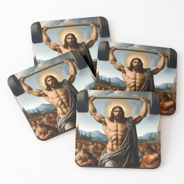 Item preview, Powerlifting Superstar–Jesus, The Ultimate Deadlifter, The Infallible Hide-and-Seek Master  designed and sold by ignasirus.