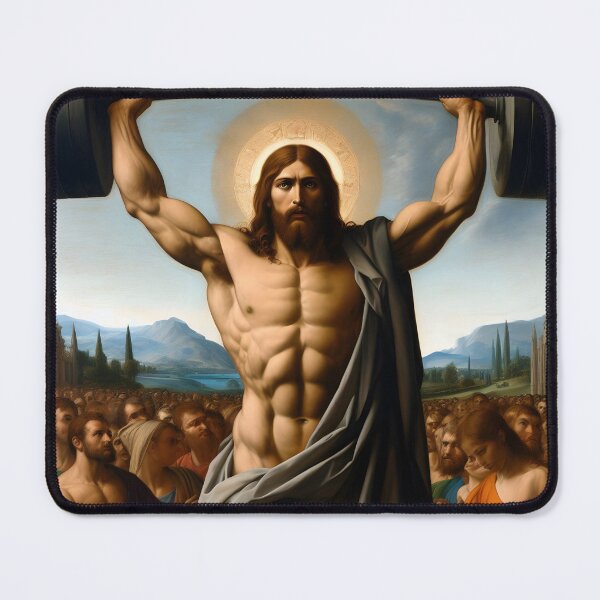 Item preview, Powerlifting Superstar–Jesus, The Ultimate Deadlifter, The Infallible Hide-and-Seek Master  designed and sold by ignasirus.