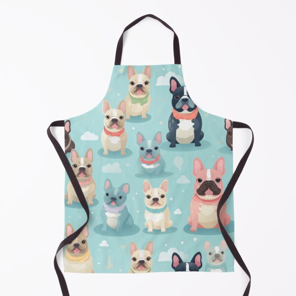 Item preview, A French Bulldog in colorful pastels radiates charm and playfulness designed and sold by StrawberryJolly.