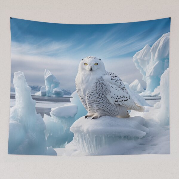 Item preview, Snowy on an iceberg  designed and sold by snowyowls.