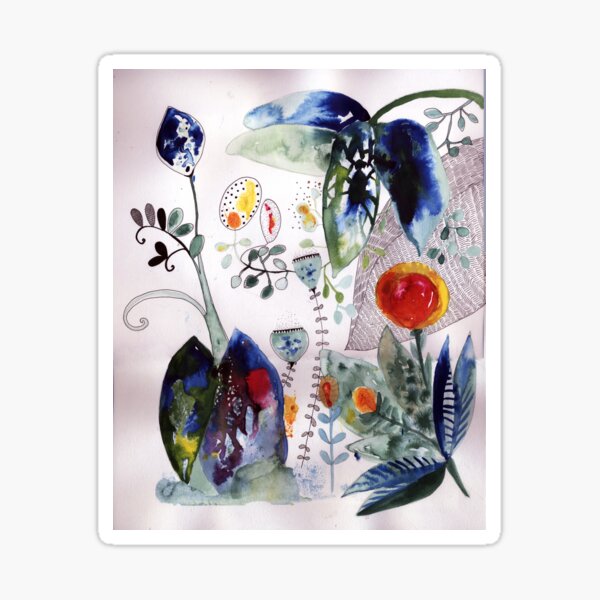 botanical whimsy Sticker