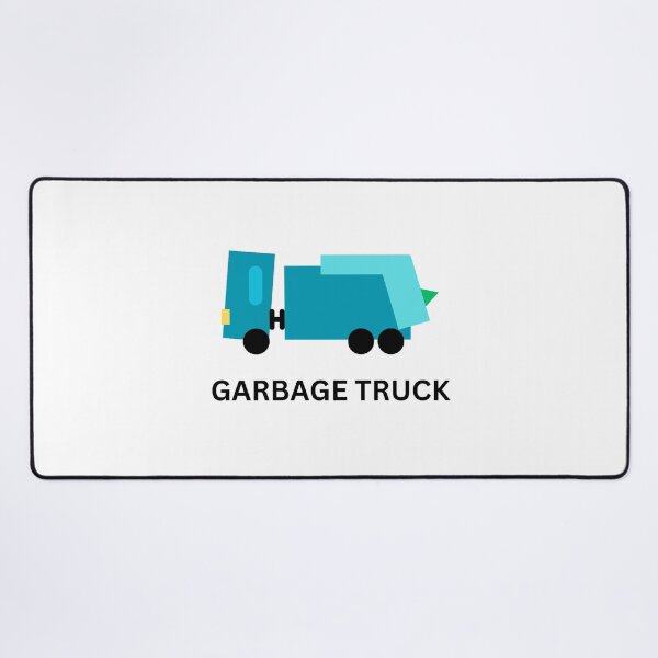 Item preview, garbage truck blue theme US text v3 designed and sold by fishpressink.