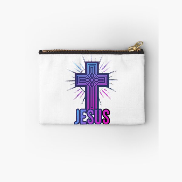 Item preview, Jesus and Cross in Blue and Pink designed and sold by Angela Cini.