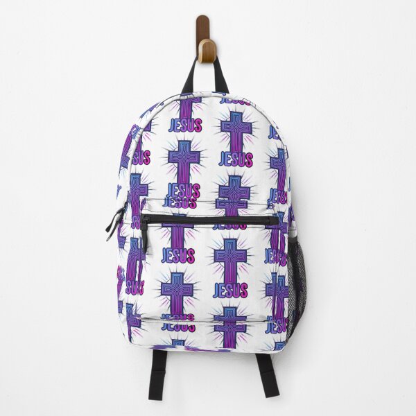 Item preview, Jesus and Cross in Blue and Pink designed and sold by Angela Cini.